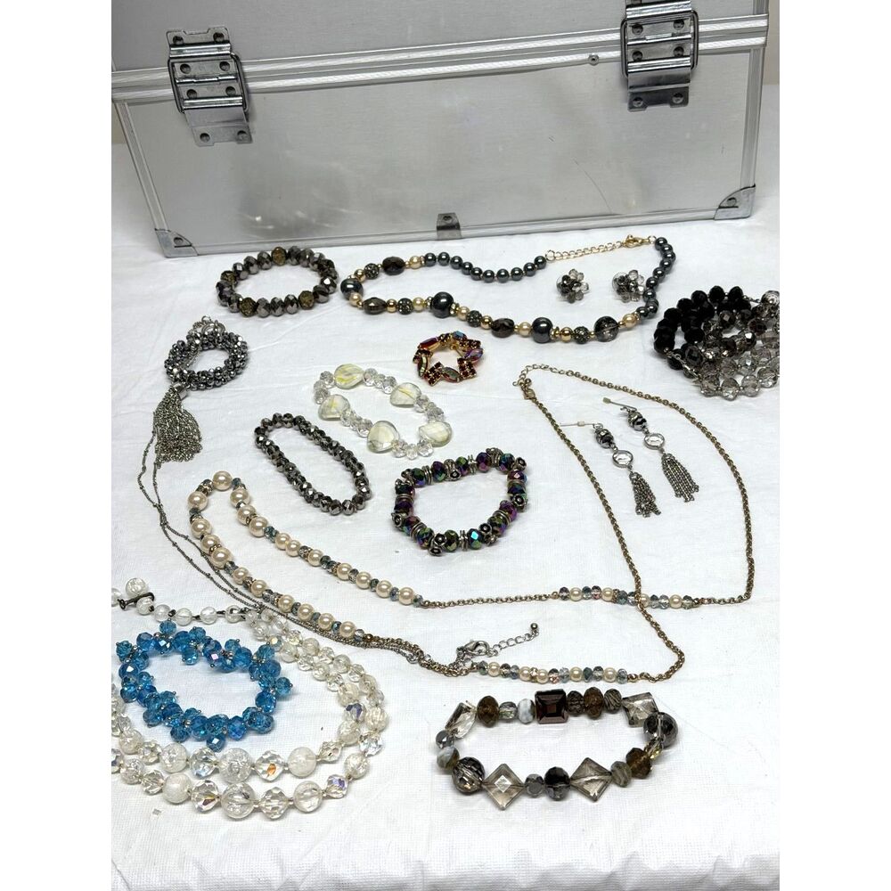 Curated Vintage Aurora Borealis Jewelry Lot #53 one piece is Laguna